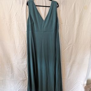Sea Glass 3X Floor Length Dress